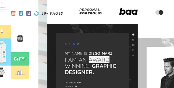 BAA - Minimal Multi-Purpose Personal Portfolio