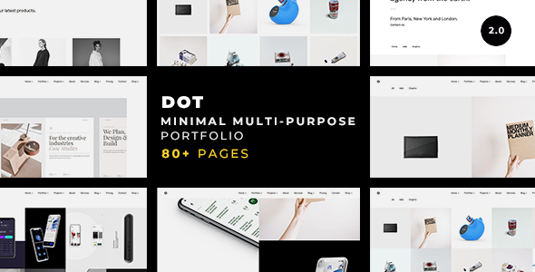 Dot — A Clean & Minimalist Multi-Purpose Portfolio