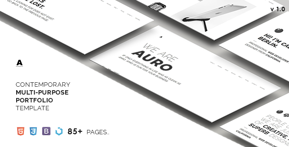 Auro — A Neat & Contemporary Multi-Purpose Template