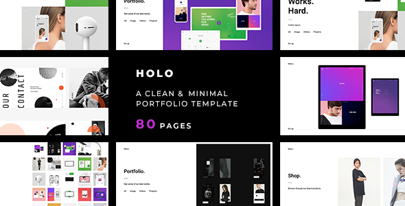 Holo — A Clean & Minimal Portfolio Template