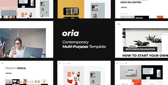 Oria — Minimal Contemporary Multi-Purpose Template