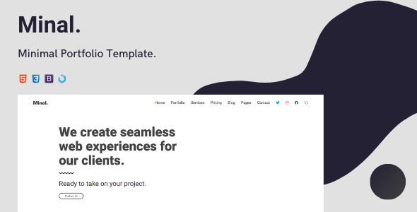Minal — Minimal Portfolio Template