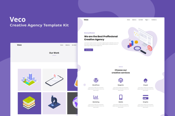 Veco - Creative Agency Elementor Template Kit