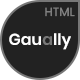 Gaually: Minimal Creative Portfolio HTML5 RTL Template - ThemeForest Item for Sale