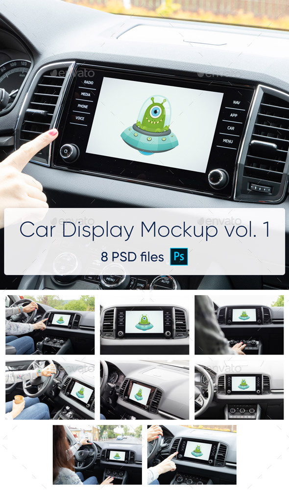 Car Display Vol. 1 - 8 PSD Mockups
