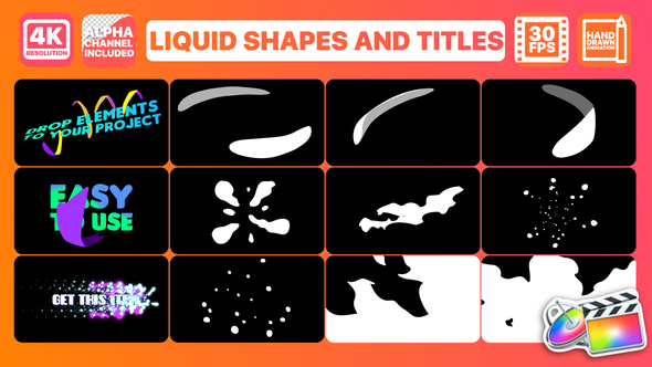 Liquid Shapes And Titles | FCPX alt