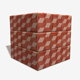 Red Cube Patterned Tiles Seamless Texture - 3DOcean Item for Sale