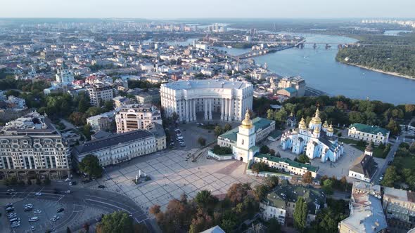 Kyiv - Aerial View of the Capital of Ukraine. Kiev