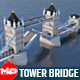 Low Poly London Tower Bridge Landmark - 3DOcean Item for Sale