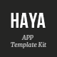 Haya - App Startup Elementor Template Kit - ThemeForest Item for Sale