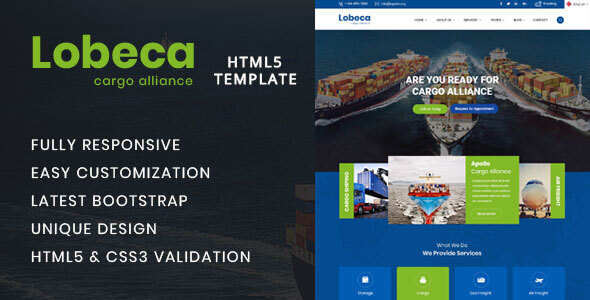 Lobeca Logistic Cargo HTML5 Template