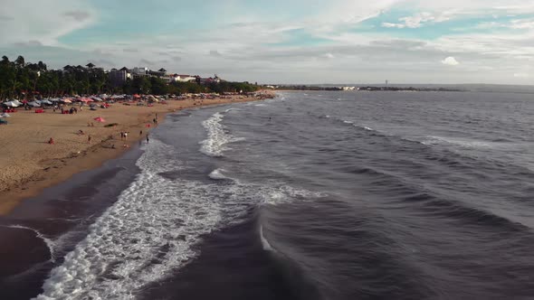 Fly Over the Beach with Stunning Ocean Views