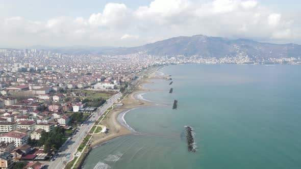 Aerial Ordu Cityscape