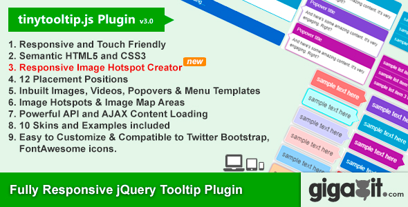 Tinytooltip.js - Responsive jQuery Tooltip Plugin