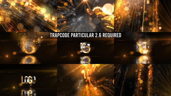 Glowing Particals Logo Reveal 36 : Golden Particals 12 alt