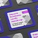 Square business cards mock-up rounded corner - GraphicRiver Item for Sale