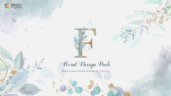 Floral Watercolor Design Pack