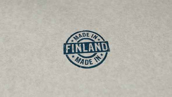 Made in Finland stamp and stamping loop