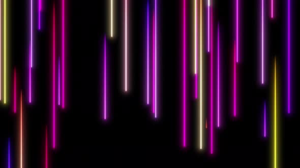 Abstract Directional Neon Lines Geometric Background