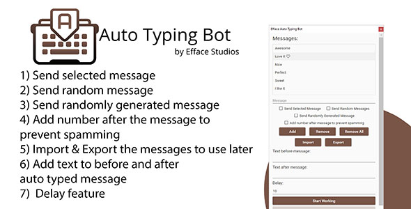 Efface Auto Typing Bot