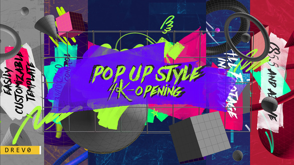 POP UP Style Opening/ Comics/ Brush/Action Promo/ Grunge/3D Forms/ Modern Titles/ Youtube Blog/ I TV