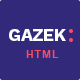 Gazek - Agency Portfolio HTML Template - ThemeForest Item for Sale