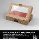 Paper Flip Top Box with Window Packaging Mockup - GraphicRiver Item for Sale