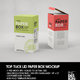 Paper Top Lid Tuck Box Packaging Mockup - GraphicRiver Item for Sale