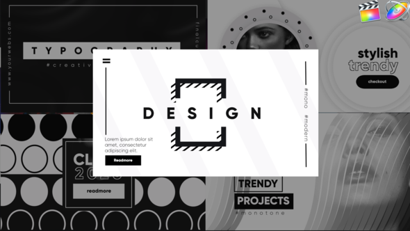 Monochrome Typography-Final Cut Pro alt