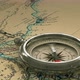 Detailed Old Compass On A Vintage Map - VideoHive Item for Sale
