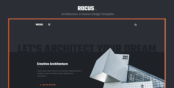 Rocus - Architecture & Interior Design Agency Template