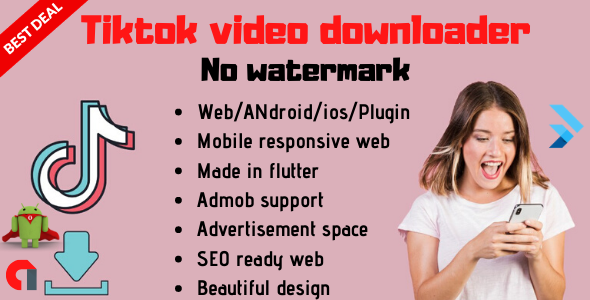Crossplatform Tiktok video downloader without watermark