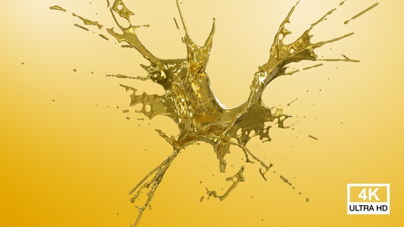 Liquid Gold Drops Splash