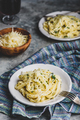 Fettuccine Alfredo on Plate - PhotoDune Item for Sale