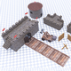 Fortress Castle Constructor Pack - Low-Poly - Game Ready - 3DOcean Item for Sale