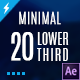 20 Minimalistic Lower Thirds - VideoHive Item for Sale