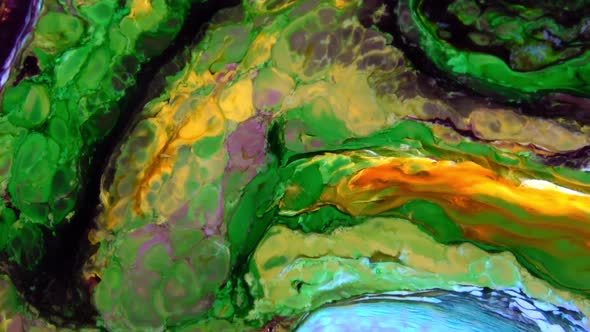 Abstract Bright Colours Paint Spreading Texture alt