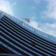 airplane flying over roof - VideoHive Item for Sale