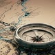Detailed Old Compass On A Vintage Map - VideoHive Item for Sale