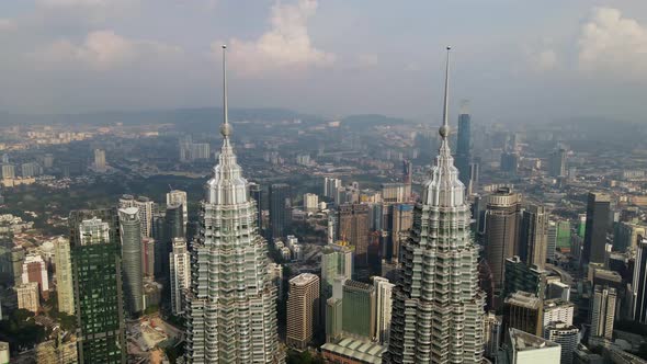 Kuala lumpur in drone