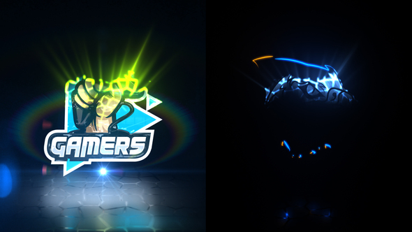 Glitch Cell Logo Reveal alt