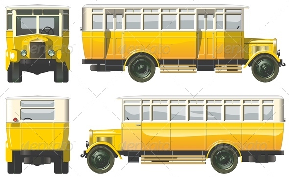 Vector Retro Autobus