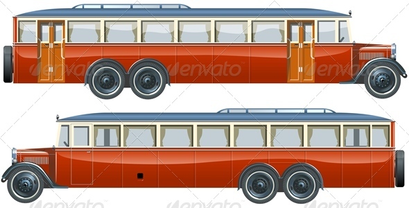 Vector Retro Autobus