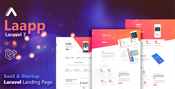 Laapp - Laravel App Landing Page