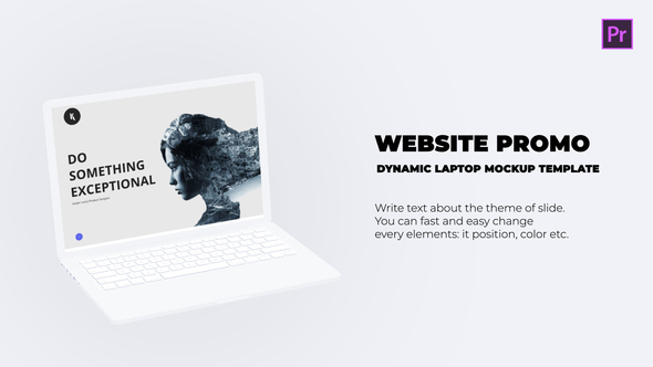 Dynamic Website Promo - Laptop Mockup