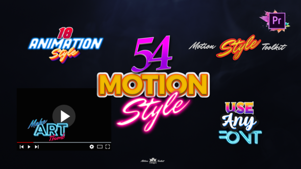 Motion Styles Toolkit | Text Effects & Animations For Premiere Pro Mogrt