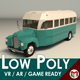 Low Poly Vintage Bus 01 - 3DOcean Item for Sale