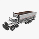Box Mixer Truck International 7400 - 3DOcean Item for Sale