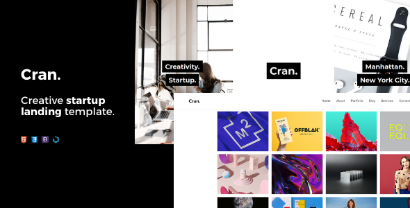 Cran — Creative Startup Landing Template