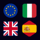 Flags of European Union + UK - Flag Icons - GraphicRiver Item for Sale